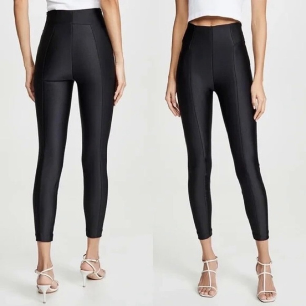 Good American Black High-Waist Skinny Jumpsuit Pants